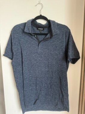 Men's Heather Blue Express Short Sleeve